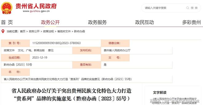 民族文化品牌化‘贵系列’品牌崛起尊龙凯时app网站贵州省政府推动(图3)